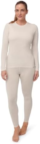 DANISH ENDURANCE Merino Funktionsunterwäsche Set Damen, 180 g/m² | Merino Thermounterwäsche Set, Warm, Weich & Atmungsaktiv, für Skifahren, Wandern & kalte Tage