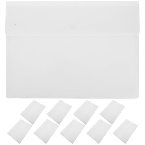 Chemises à bouton-pression imperméables et porte-documents plastiques 10 pièces