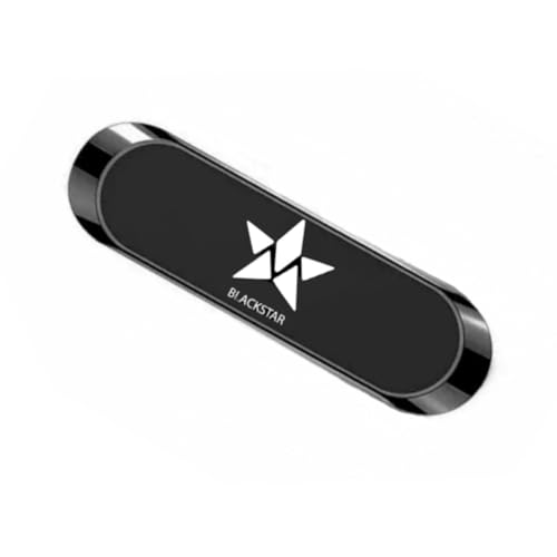 Blackstar [Original MX1 (Black) Magnetic Mobile Phone Holder for Car Dashboard/Bike/Home/Office - has Strong & Safe Magnets -Car Phone Mount Stand-Compatible with All Mobiles (MAGSAFE Incompatible)