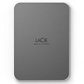 LaCie 4TB Hard disk esterno portatile 2,5", Space Grey, per Mac e Windows — Rescue Data Recovery incluso
