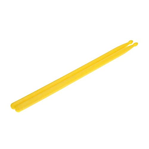 Baquetas profesionales para jazz de nailon, ligeras y fáciles de manejar, color amarillo, 1 par miniatura 2