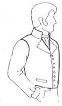 1812 Men's Regency Era Waistcoat Pattern