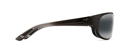 Maui Jim Twin Falls W/ Patented Polarizedplus2 Lenses Polarized Lifestyle Sunglasses, Gloss Black Fade/Neutral Grey Polarized, Medium #TOP2