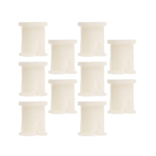 TOGEVAL 10 piezas Manguitos para Ruedas de Oficina Fundas de Plástico Resistentes para Inserto de Vástago Casquillos Aplicables para Patas de Sillas y Muebles Montaje Fijo y Duradero