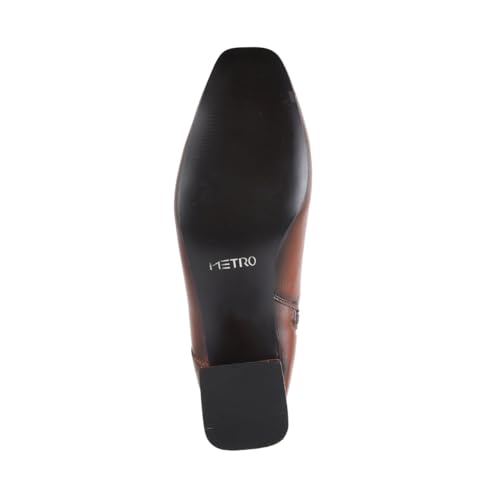 Image of Metro Women Faux Leather Sleek Slip-On Casual Boots