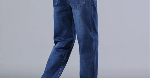 Men's Fashionable Business Jeans, Classic Casual Stretch Slim-fit ice Silk Y2K Pants.3
