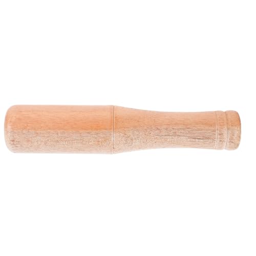 SHINEOFI Machacador de Ajo de Madera Natural, Mortero de Cocina de Madera Seguro, Tamaño 17,5 Cm, Herramienta Manual para Moler Especias Hogar Color Aleatorio