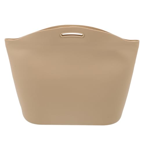 Poubelle de véhicule pliable beige en silicone pour voiture