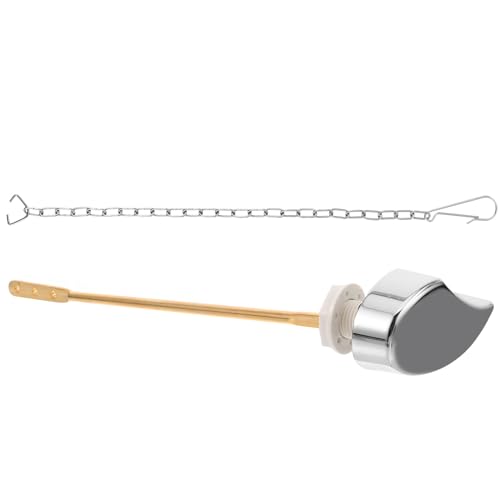 Uonlytech Llave De Inodoro Manija Del Inodoro Manejar Reemplazo Descargador De Inodoro Lado Manijas Del Inodoro Palanca De Descarga Palanca Del Mango Del Baño Silver Aleación De Zinc