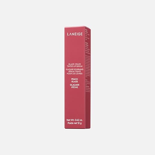 Image of Laneige Glaze Craze Tinted Lip Serum | Plumping, Nourishing Hydration with Polypeptide and Ceramides | Lip Balm for Dry & Chapped Lips |Ultra Glamorous Shiny Lips