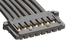Molex/Waldom, 15132-0702, Pico-Lock-to-Pico-Lock Off-The-Shelf (OTS) Cable Assembly - 1.50mm Pitch - Single Row - 150.00mm Length - 7 Circuits - Black. (31 Item/s)
