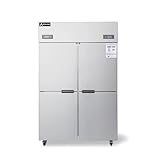 Aceland ARF-128 4-Door 48” Stainless Steel Reach In Upright Refrigerator Freezer Combo 33 Cu. Ft. (48' W Refrigerator & Freezer Combo 4-Door)