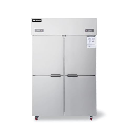 Image of Aceland ARF-128 4-Door 48” Stainless Steel Reach In Upright Refrigerator Freezer Combo 33 Cu. Ft. (48" W Refrigerator & Freezer Combo 4-Door)