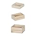 UKCOCO 3 Pezzi Mini Cestino in Legno Small Box Box Box Box Cesto da Picnic per Verdure per Bambole in Miniatura