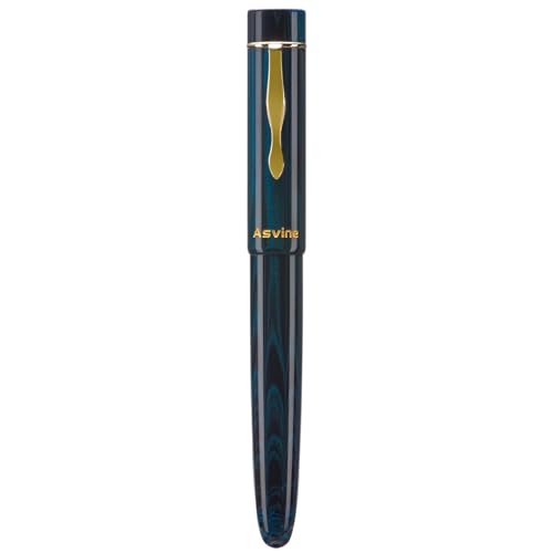 Asvine C2000 Germany Cumberland Ebonite Fountain Pen #8 Fine Nib, Large Handcraft Pen with Converter Pen Box Collection  - Additional View
