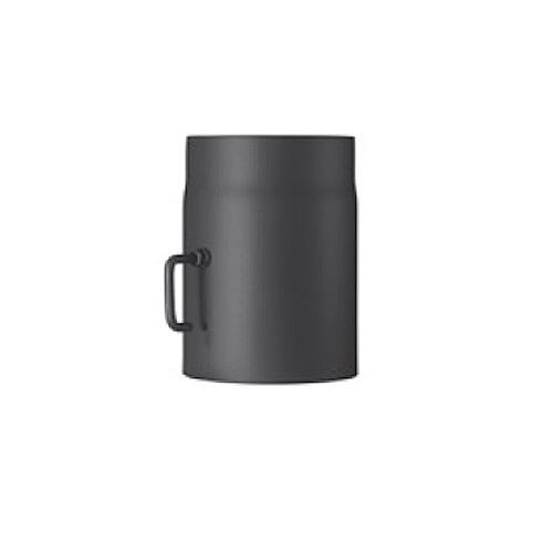 Preisvergleich Produktbild Möck Ofenrohr, doppelwandig, Drosselklappe, System Primus, 150 mm Schwarz
