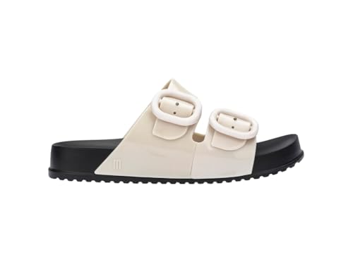Image of mini melissa Cozy Jelly Slides for Kids - Slip-on Jelly Shoes, Slip On Sandals for Girls, Open Toe Summer Shoes, Adjustable