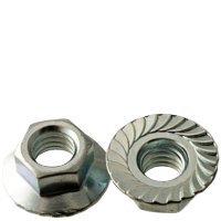 1/2"-20 HEX Flange Nuts Serrated FINE CASE Hardened ZINC CR+3, Size: 1/2"-20, Length:, Material: Steel, Finish: Zinc, Thread Type: UNF (Inch) (Quantity: 100)