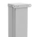 vidaXL Toldo Lateral Retráctil Poste de Acero Gris 160x300 cm Mampara Terraza