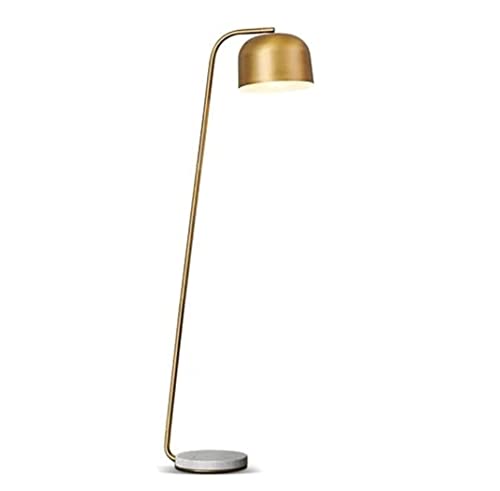 Lampadaire arc métal salon chambre avec lampe de sol incurvée et dôme brillant