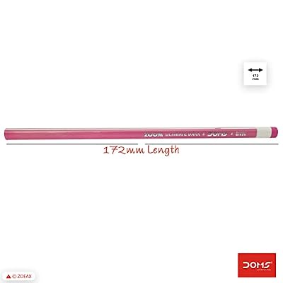 Doms Zoom Ultimate Dark Triangular 10 Pencils Eraser Sharpener Box Pack Write Draw