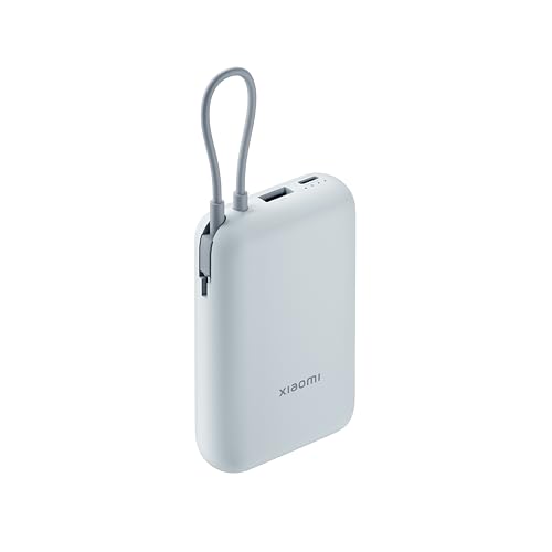 Amazon | Xiaomi 22.5W Power Bank 10000mAh アイスブルー モバイルバッテリー USB-Cケーブル内蔵 大容量  小型 Type-C 双方向急速充電 最大2.25A出力 PSE技術適合 iPhone/Android対応 3台同時充電可能 低電流充電対応  安全回路保護 旅行/出張 ... アルミニウムハウジングは 22.5W 急速充電技術をサポート インテリジェントデジタルディスプレイ マルチポート出力パワーバンク