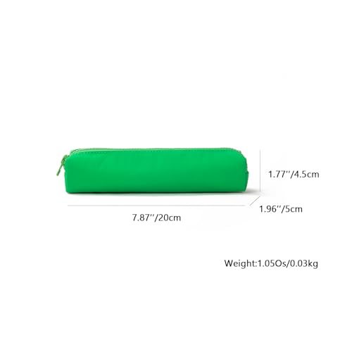 Image of Oxford Fabric Color Pencil Case Multifuncional and Simple with Zipper for School (Grass green,Oxford Fabric)