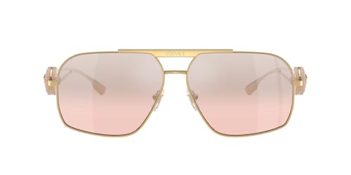 Image of Versace Sunglasses VE 2269 10027E Gold Light Pink Mir Gradient S