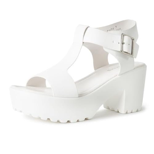 J-Adams-Corby-Platform-Sandals-Heeled-Sandals-for-Women-T-Strap-Chunky-Mid-Heel-Sandal-Wedges-for-Women-Women-Footwear-Platform-Shoes-Summer-Shoes-for-Women