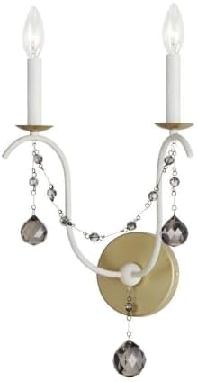 Maxim Formosa - 2 Light Wall Sconce-21.5 Inches Tall and 12 Inches Wide-Ecru/Venetian Gold Finish