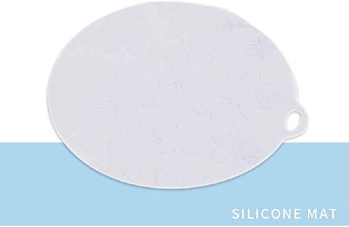 Super Design Ceramics Raised Cat Bowl & Silicone Mat Set, Slanted Cat Dish For Food, Stress Free Angled Elevated Cat Bowl, Less Regurgitating And Vomiting, Can Place Can #TOP6