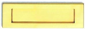OriginalForgery Large Solid Polished Brass Victorian Style Letter Plate/Flap (PB04E)