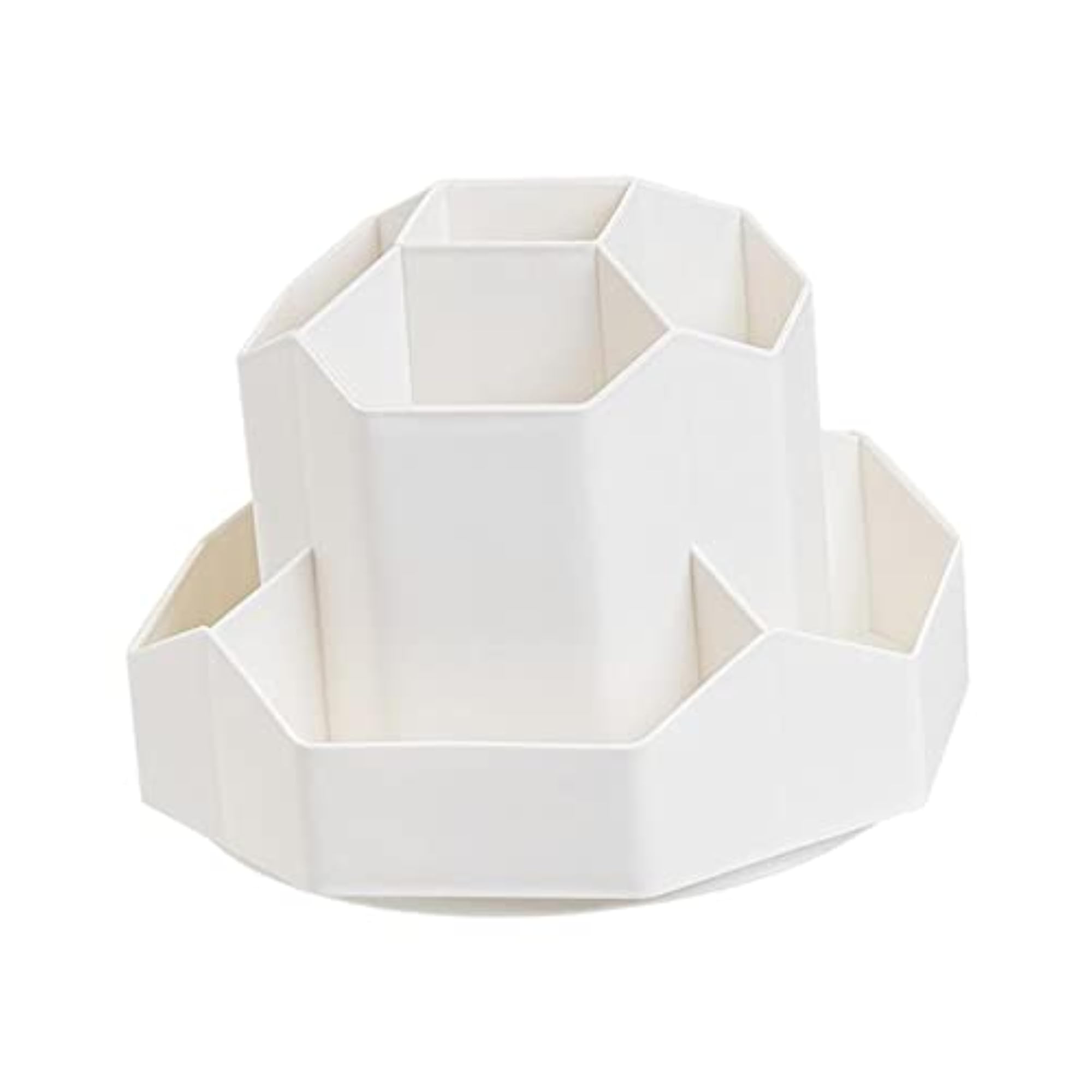 Multifunction Rotating Pen Holder, White