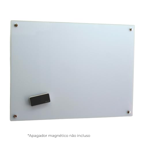 Lousa de vidro magnética (Branca, 60x40)