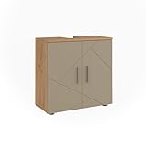 MATÉRIAU: Le meuble salle de bain vasque est composé de panneaux de particules de 16 mm faciles à entretenir, avec un revêtement en résine mélamine.