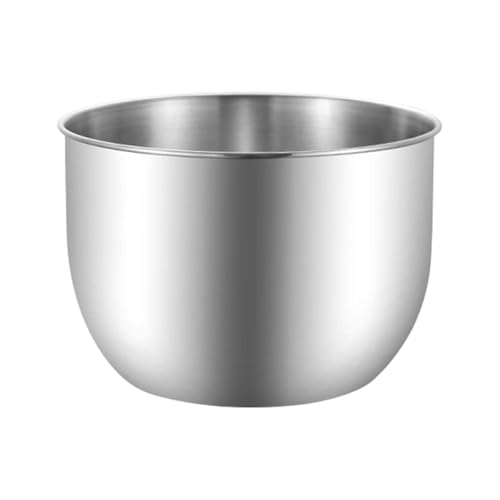 Baoblaze Stainless Steel Deep Mixing Bowl Egg Whisking Bowl with Rounded Lip Baking Accessory Serving Bowl Metal Bowl for Soup Kitchen, 21cm