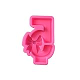 Silikonform mit Schleife, Seife, Schleife, Zahlen, Kunst, Handwerk, Handarbeit, Backformen, Seife,...