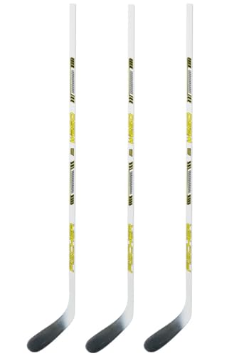 Fischer 3-Pack W250 Hockey Sticks - Senior | 70 Flex, P92 Curve | Full ABS Off-Ice Blade, Wood Shaft | Senior, 3 Pack (Left)