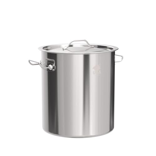 ARC-40QT-Stainless-Steel-Stock-pot-6-Piece-For-Seafood-Boil-Pot-with-Basket-and-Steamer-RackCookware-for-Crawfish-Crab-Shrimp-Lobster-Boiling-Pot-Turkey-Fryer-Pot-Tamale-Steamer-Pot-with-Strainer