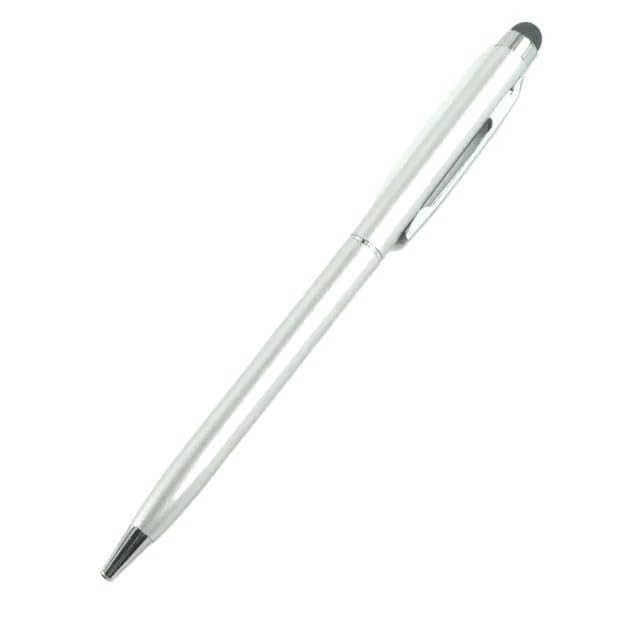 Mini stylet universel en métal 2 en 1 avec gravure de texte publicitaire pour entreprise
