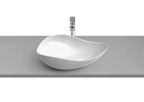 Roca,Ohtake,Lavabo de FINECERAMIC® de sobre encimera,Blanco,540mm x 375mm x 870mm,A327A13000