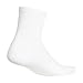 adidas Unisex Half Crew Sock, White/Black, 9-12