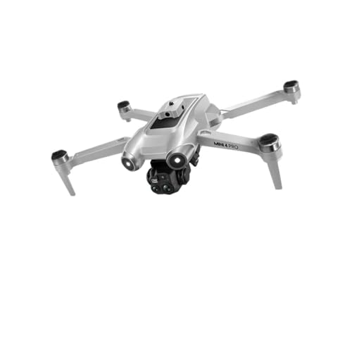 Drone V600 Mini 4 Pro Max Profesional con Cámaras Dual HD, Posicionamiento de Flujo Óptico, Evitación, WIFI, UAV, GPS, Cuadricóptero(Grey-8K HD-VR)