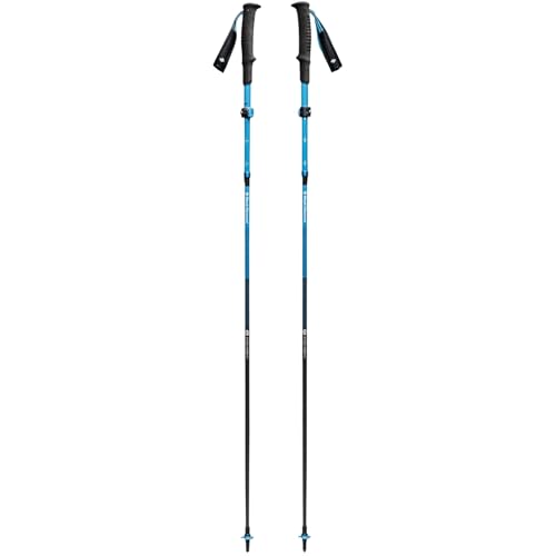BLACK DIAMOND Distance Carbon Z Trekking Poles (Pair) | Ultralight Carbon Fiber | Z-Pole Folding Design | for Running & Hiking | Ultra Blue | 120 cm