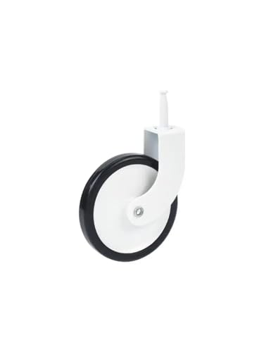 Roues silencieuses à frein de 3 pouces avec vis universelle pour chariot, lot de 4