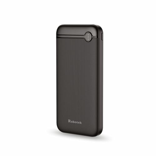 Image of ROBOTEK 10000mAh Power Bank with 12W Fast Charging | Quick Charge 3.0 | Li-Polymer Power Bank | Dual Input Type C & Micro USB | Dual Output USB Type A | for iPhone, Android Phone, Tablet