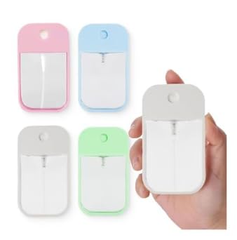 ZOPJUMA 4PCS 45ML Flacon Spray Vide,Vaporisateur Parfum,Pour Parfum,Huiles Essentielles et Cosmétiques,blanc, bleu, rose, vert