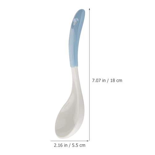 Ensemble de 6 cuillères à soupe multi-usage en céramique avec manche - 6