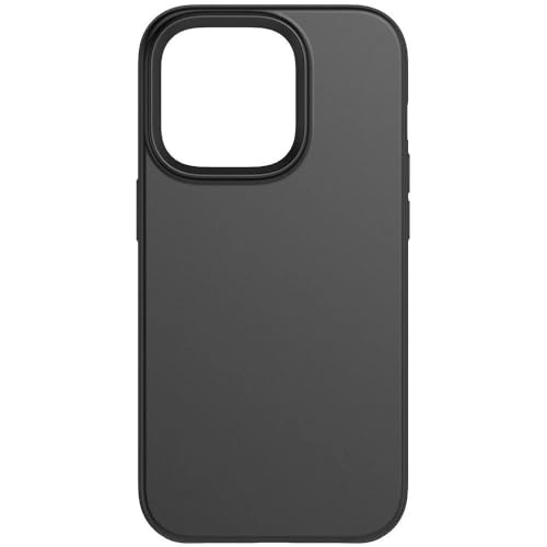 Tech21 Evo Lite coque pour iPhone 14 Pro, Noir, Étui de téléphone de base, TPU and biodégradable, Protéger des chutes: 3m