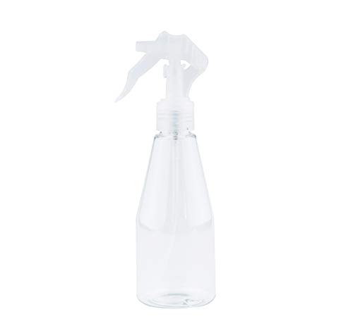 Fine Mist Spray Bottles, 7oz/200ml Clear Empty Plastic Small Travel Bottle, Small Refillable Liquid Containers for Hair Plant Gardening Cleaning